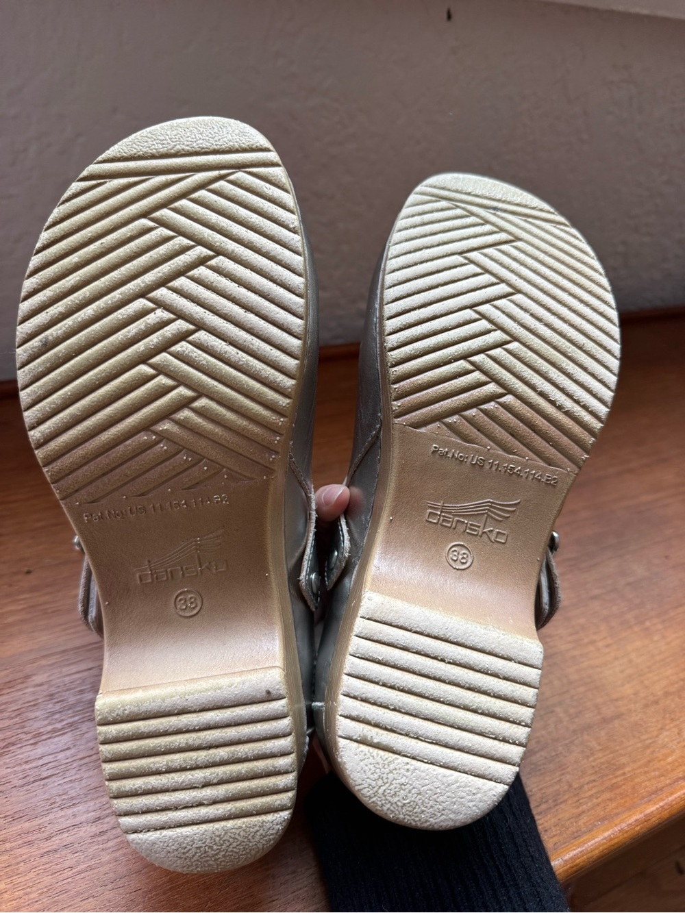 Madewell x Dansko Metallic Leather Clog - sold as gold but appears more silver - Picture 8 of 12